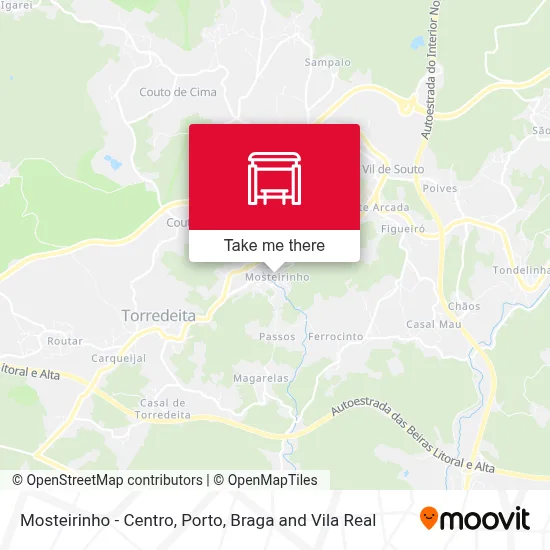 Mosteirinho - Centro map