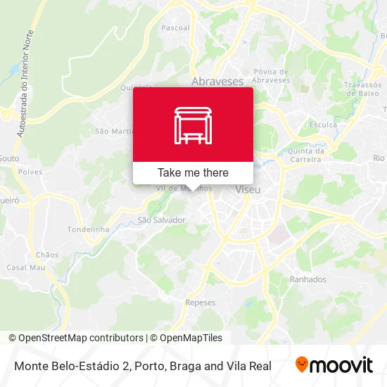 Monte Belo-Estádio 2 map