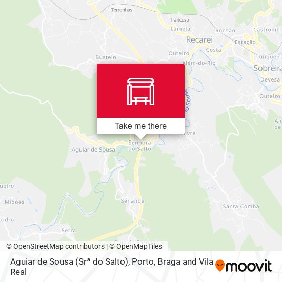 Aguiar de Sousa (Srª do Salto) mapa