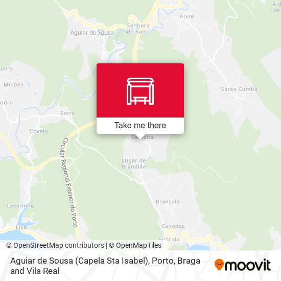 Aguiar de Sousa (Capela Sta Isabel) map