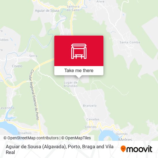Aguiar de Sousa (Algavada) map