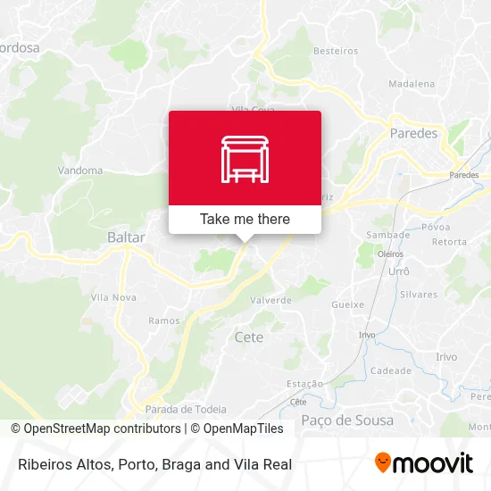 Ribeiros Altos mapa