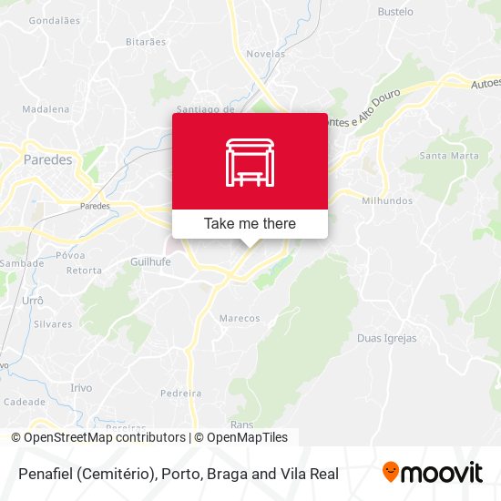 Penafiel (Cemitério) mapa