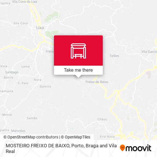 MOSTEIRO FREIXO DE BAIXO map