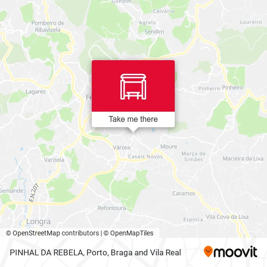PINHAL DA REBELA map