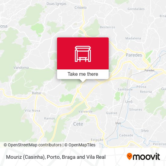 Mouriz (Casinha) mapa