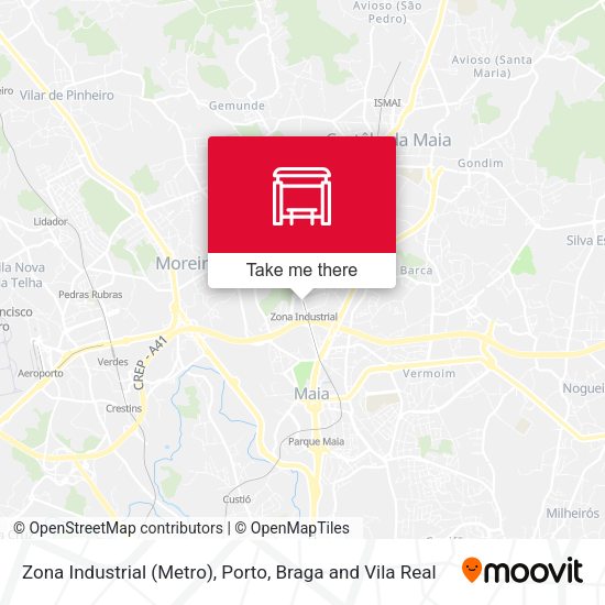 Zona Industrial (Metro) mapa