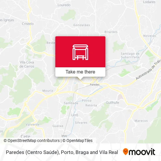 Paredes (Centro Saúde) map