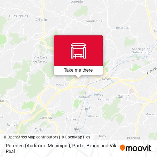 Paredes (Auditório Municipal) mapa