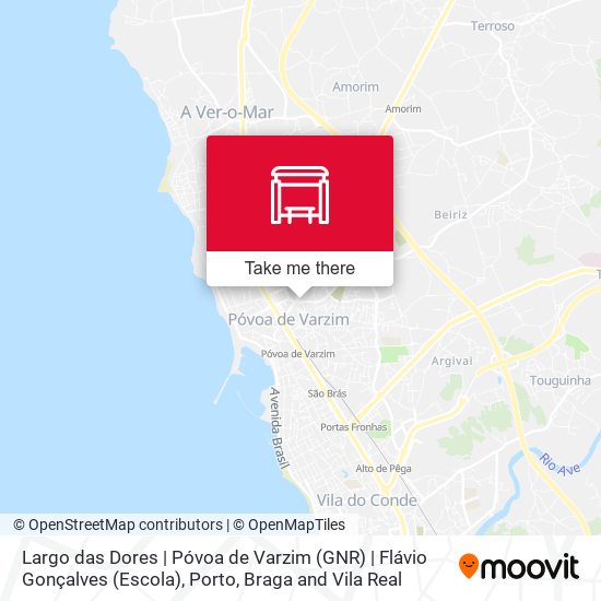 Largo das Dores | Póvoa de Varzim (GNR) | Flávio Gonçalves (Escola) map