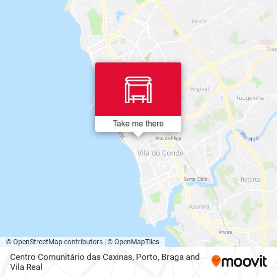 Centro Comunitário das Caxinas map
