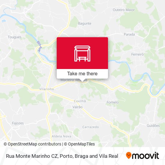 Rua Monte Marinho CZ mapa