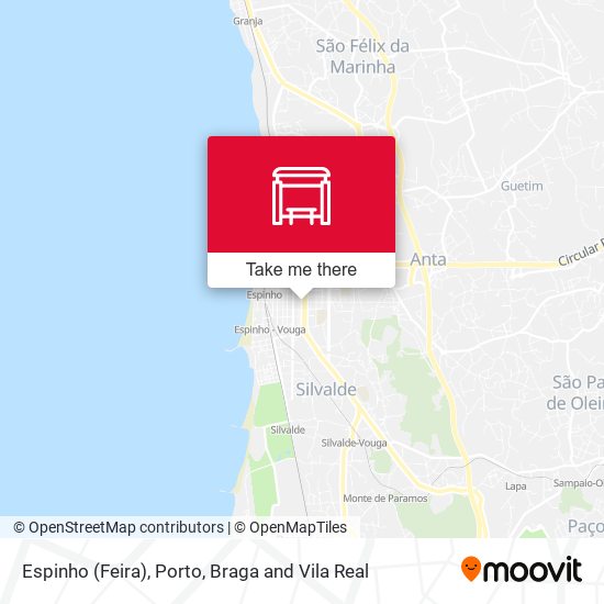 Espinho (Feira) mapa