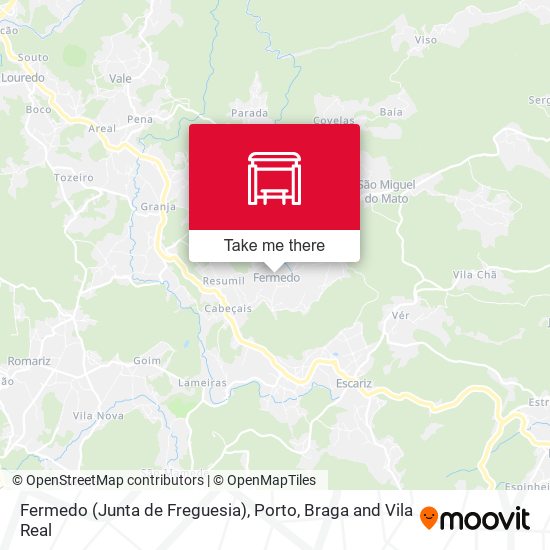 Fermedo (Junta de Freguesia) map