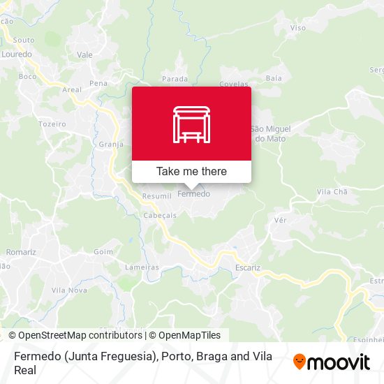 Fermedo (Junta Freguesia) mapa
