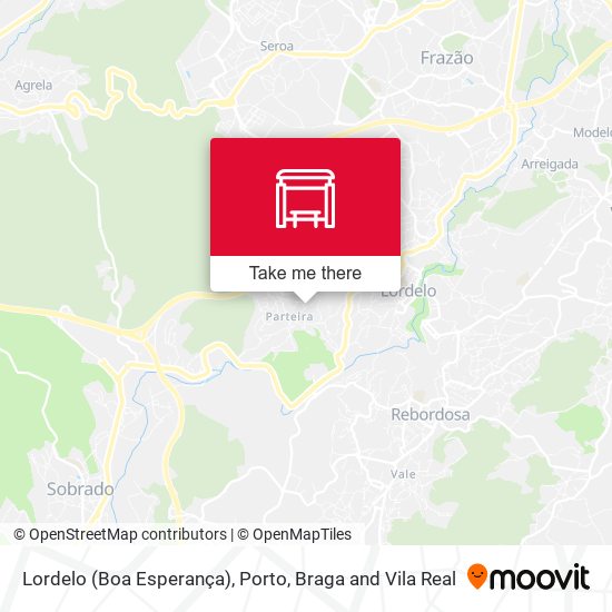 Lordelo (Boa Esperança) map