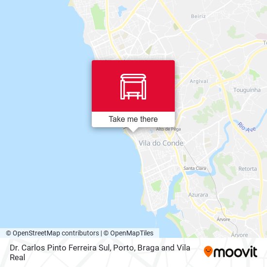 Dr. Carlos Pinto Ferreira Sul mapa