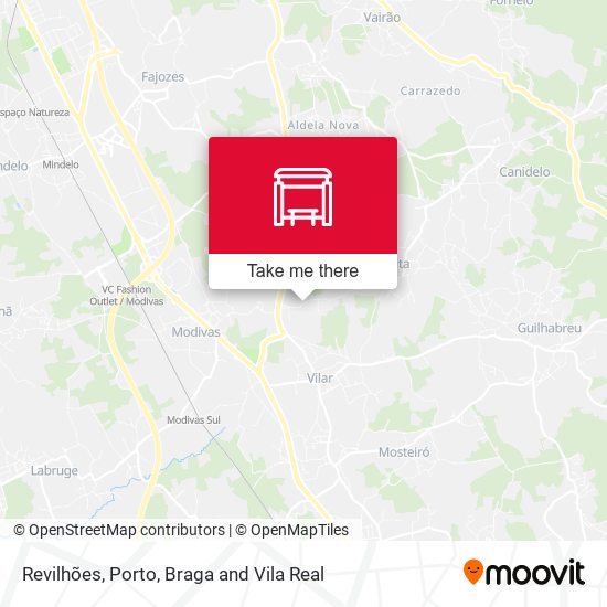 Revilhões mapa