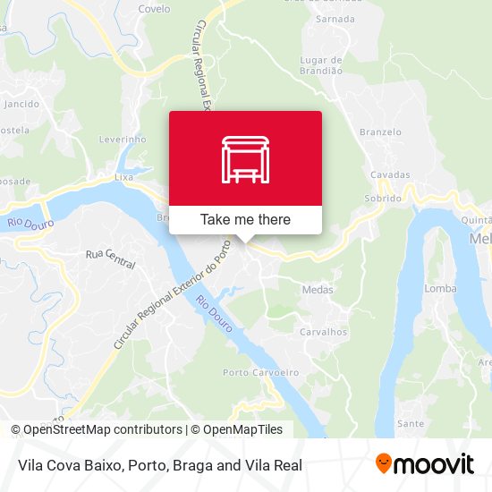 Vila Cova Baixo mapa