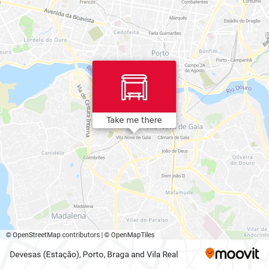 Devesas (Estação) mapa