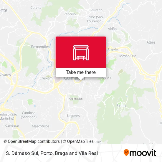 S. Dâmaso Sul map