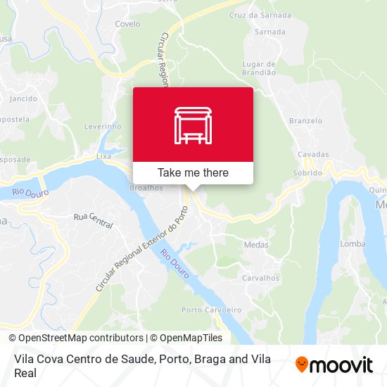Vila Cova Centro de Saude map