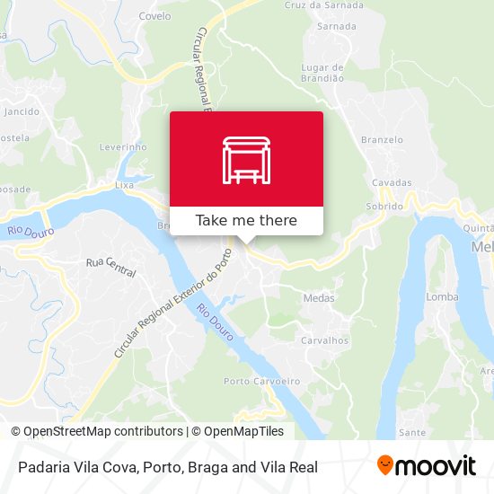 Padaria Vila Cova mapa