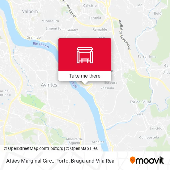Atães Marginal Circ. map