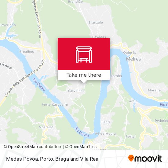 Medas Povoa map