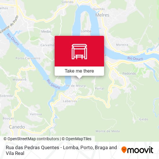 Rua das Pedras Quentes - Lomba map