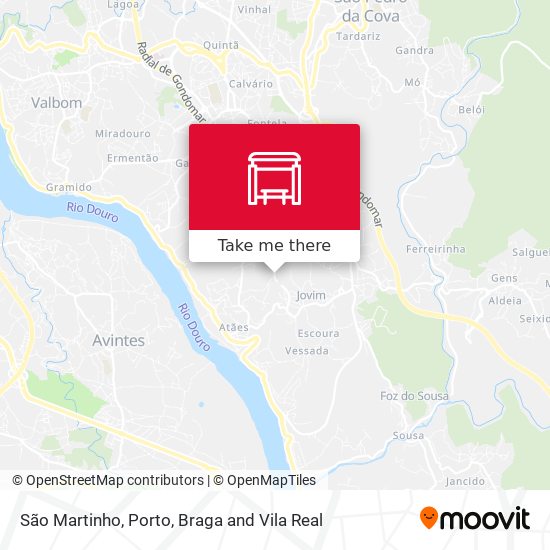 São Martinho mapa