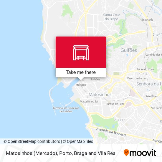 Matosinhos (Mercado - Metro) map