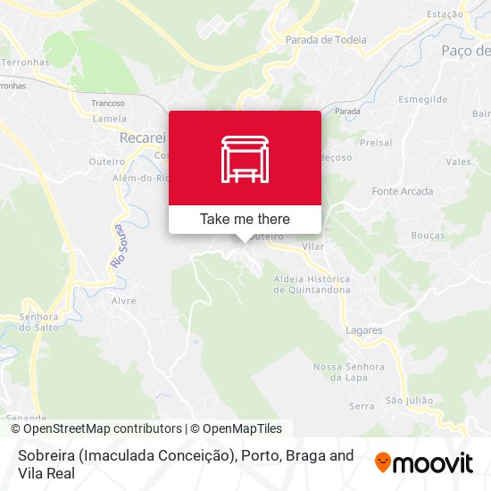 Sobreira (Imaculada Conceição) map