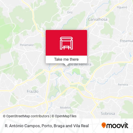 R. António Campos mapa