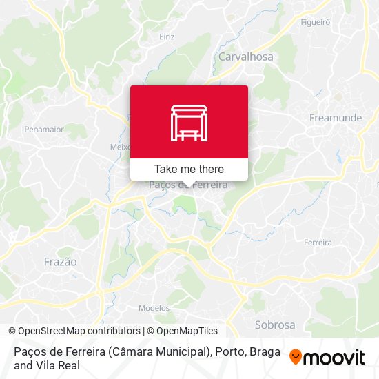 Paços de Ferreira (Câmara Municipal) mapa