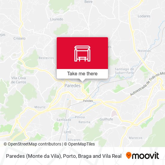 Paredes (Monte da Vila) map