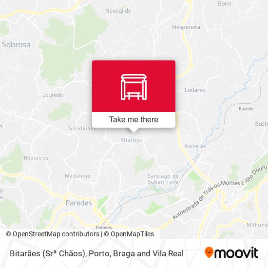 Bitarães (Srª Chãos) mapa
