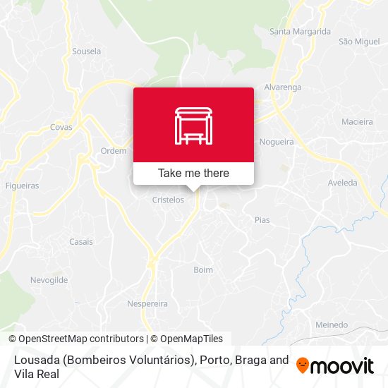 Lousada (Bombeiros Voluntários) map
