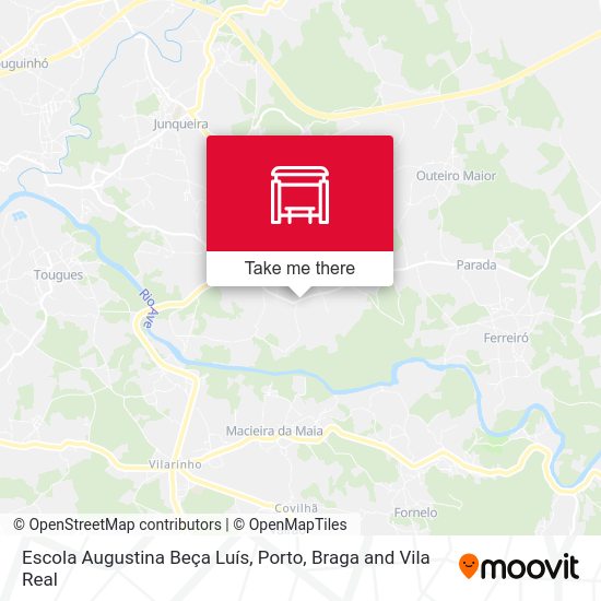 Escola Augustina Beça Luís mapa