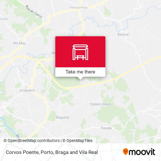 Corvos Poente mapa