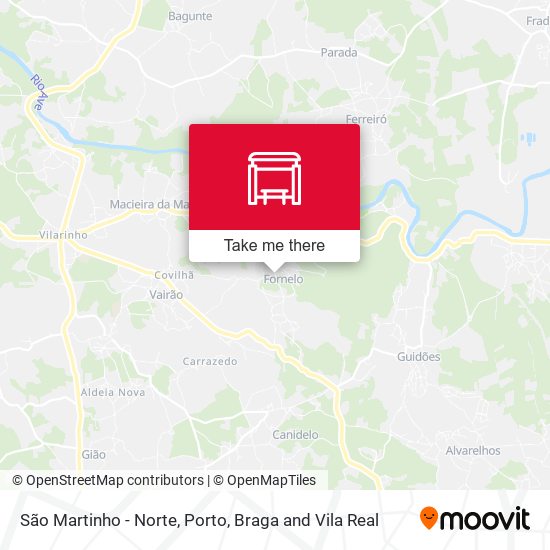 São Martinho - Norte mapa