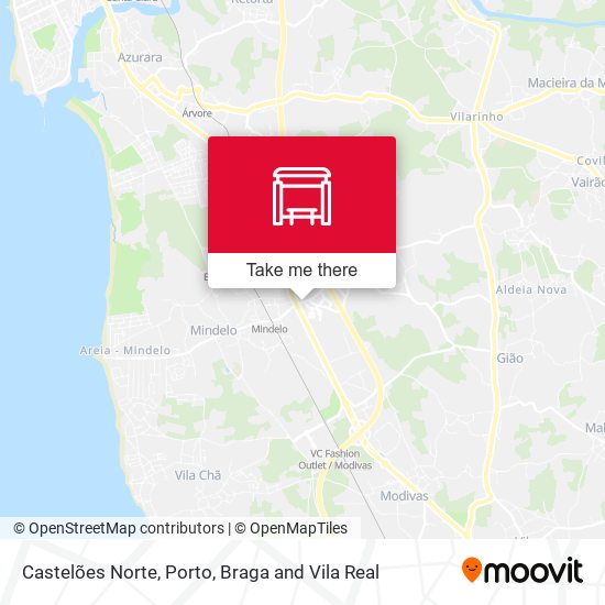 Castelões Norte map