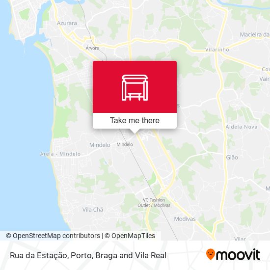Rua da Estação mapa