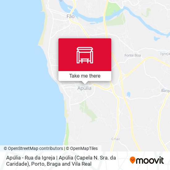 Apúlia - Rua da Igreja | Apúlia (Capela N. Sra. da Caridade) map