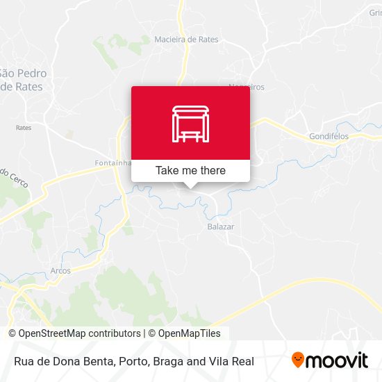 Rua de Dona Benta mapa