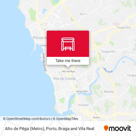 Alto de Pêga (Metro) map