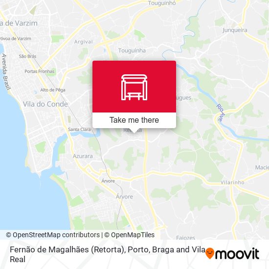 Fernão de Magalhães (Retorta) map