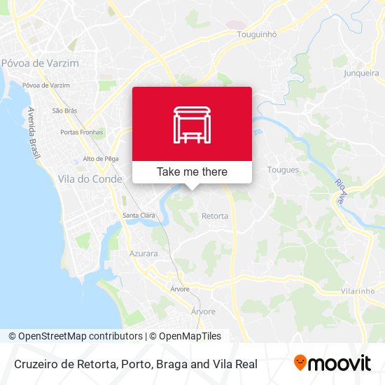 Cruzeiro de Retorta mapa