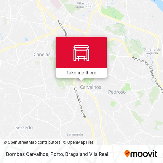 Bombas Carvalhos mapa