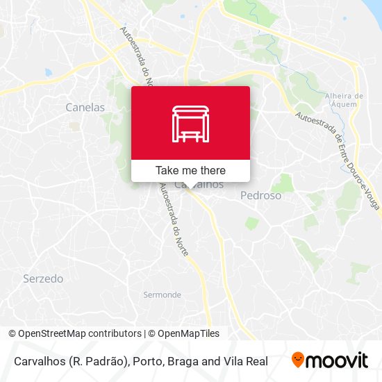 Carvalhos (R. Padrão) mapa